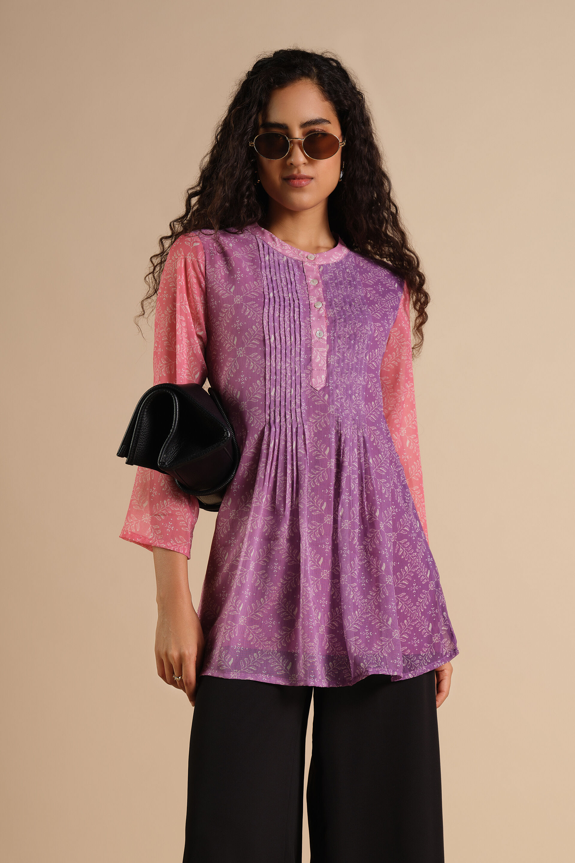 Sunset Noor Top, Lilac, image 2